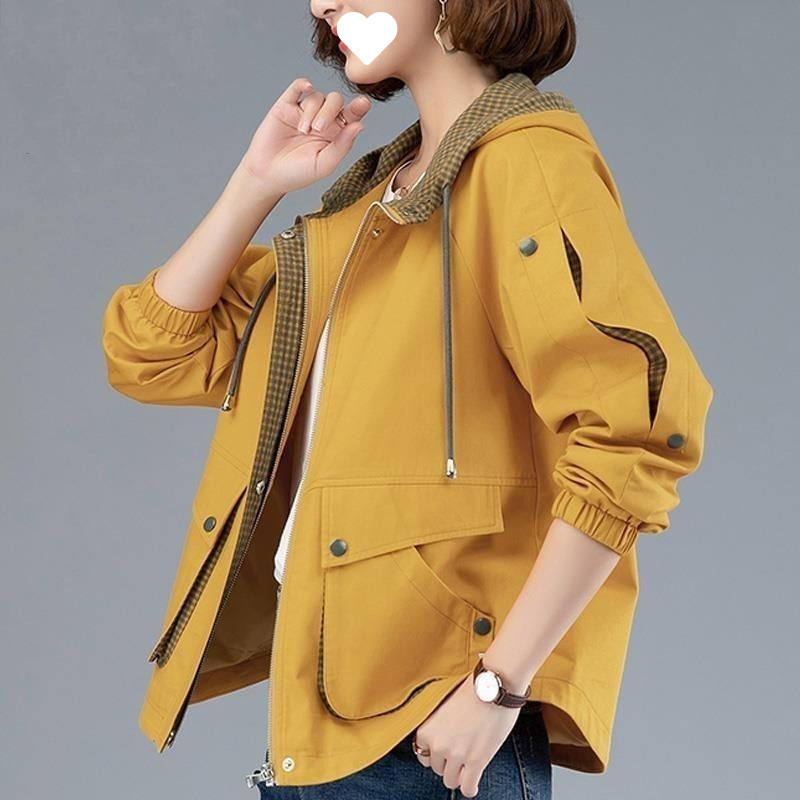 Short Windbreaker Women's 2024 Spring and Autumn Coat Women's Top Trendy Korean Style Mom Casual Popular Jacket Short Coat Women