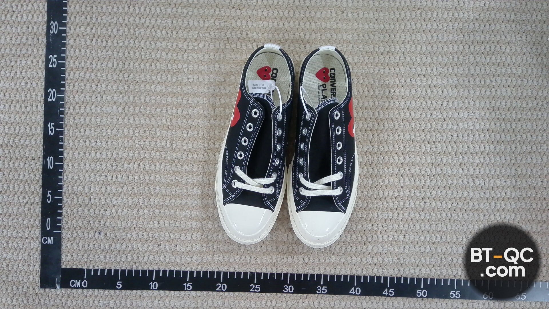 Converse Comme des Garçons PLAY Chuck Taylor All Star Low Top Black QC