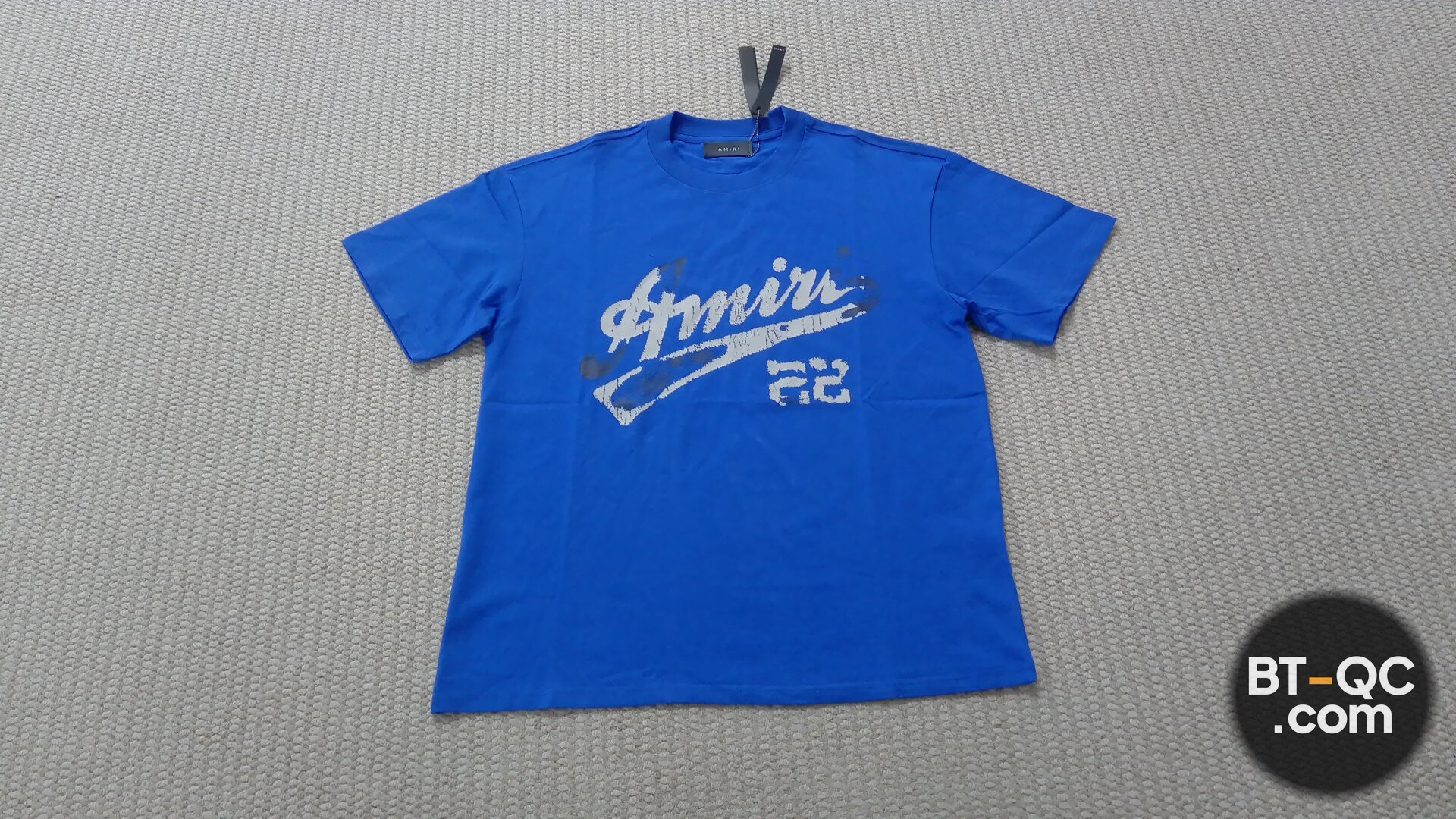 Amiri T-Shirt Blue Short Sleeves QC
