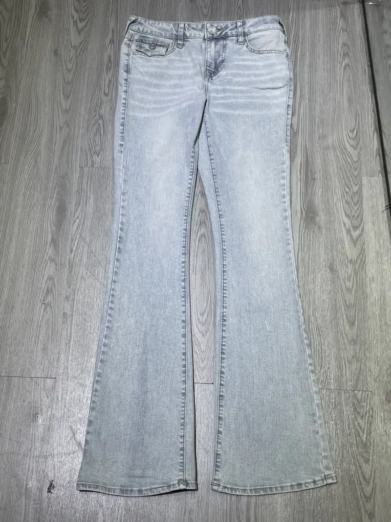 Bigd Ready-To-Wear, True Women's Thin Non-Stretch Flared Jeans T3 Xz35