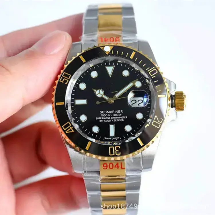 Ceramic Ring N Factory Green Water Ghost Watch Men's Fully Automatic Mechanical Watch Black Water Ghost Men's Watch Waterproof Luminous Watch