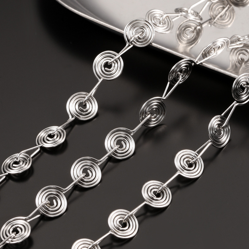 Stainless steel lollipop handmade chain diy men and women necklace bracelet hip hop personality jewelry chain loose chain wholesale