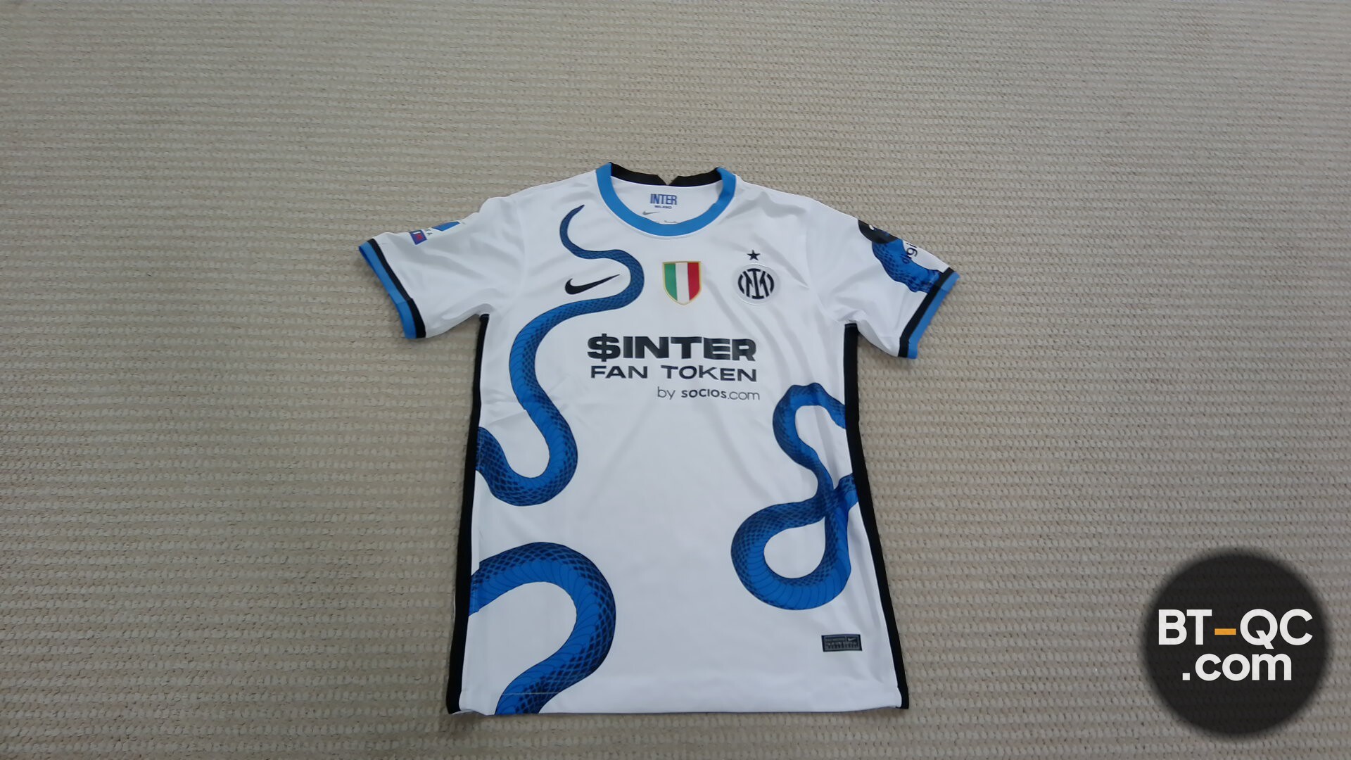 Inter Milan Nike Dri-Fit Jersey White Blue Snake QC