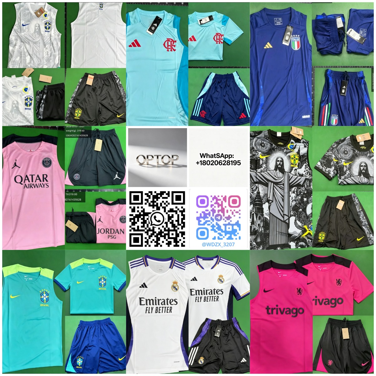 足球背心训练服套装-（选择尺码后显示图片）-Whatsapp+86 18020628195