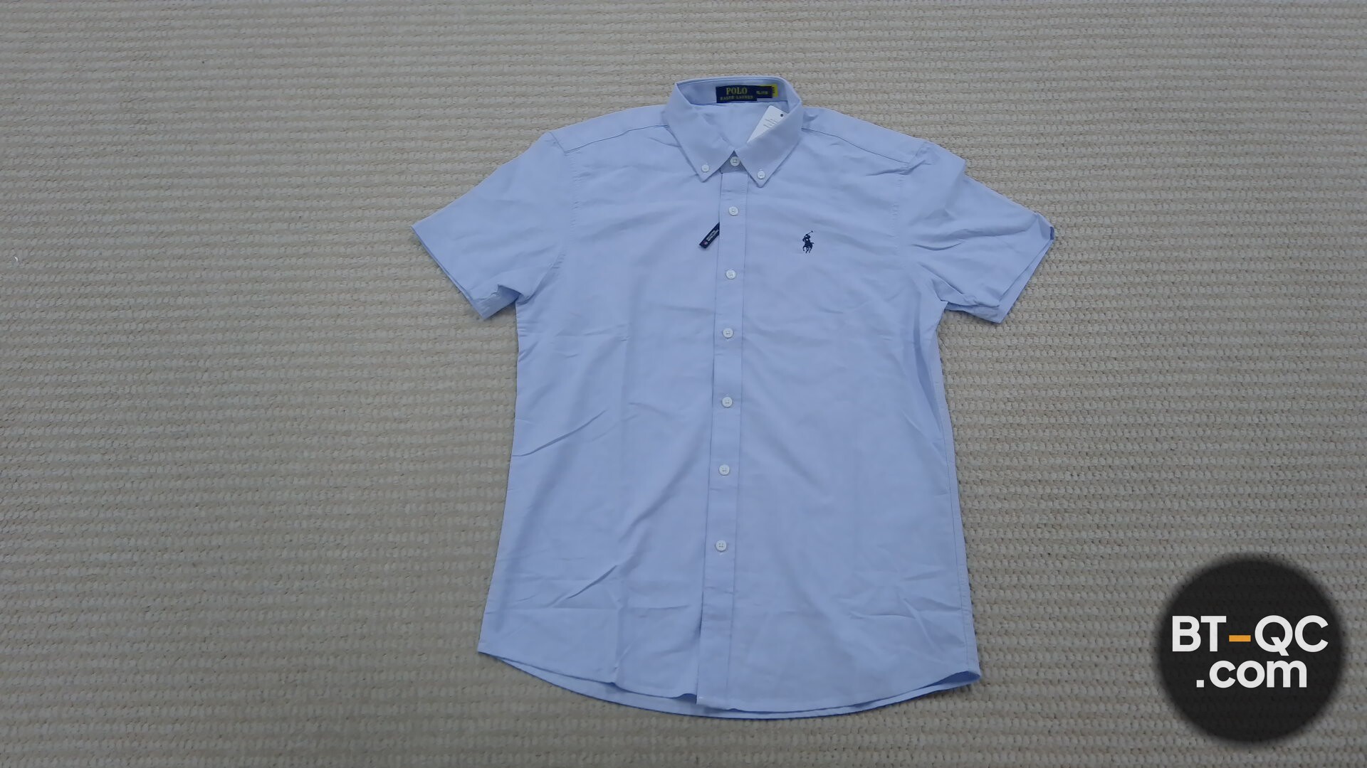 Polo Ralph Lauren Short Sleeve Oxford Shirt Light Blue QC