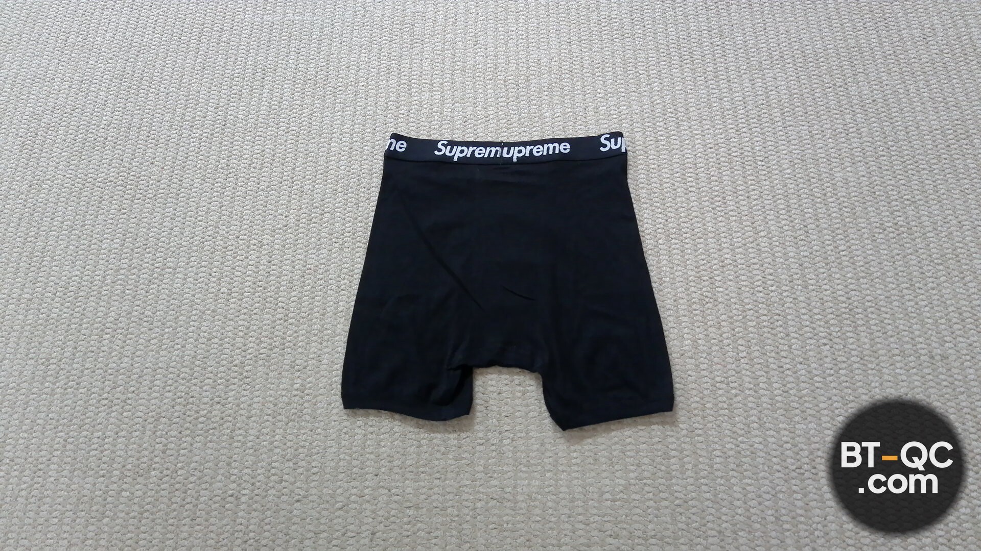 Supreme Black Boxer Briefs QC