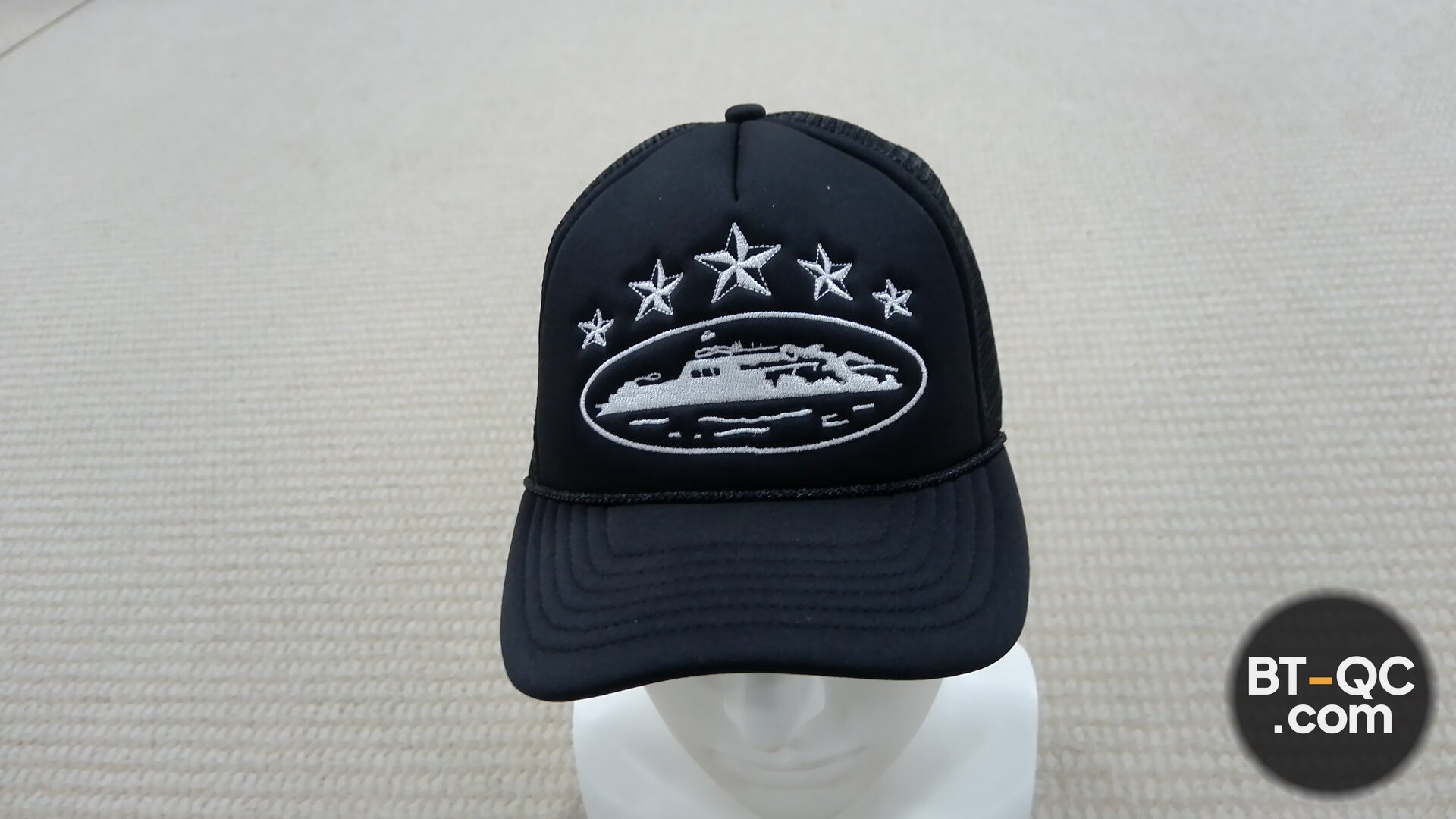 Corteiz Trucker Cap Black QC