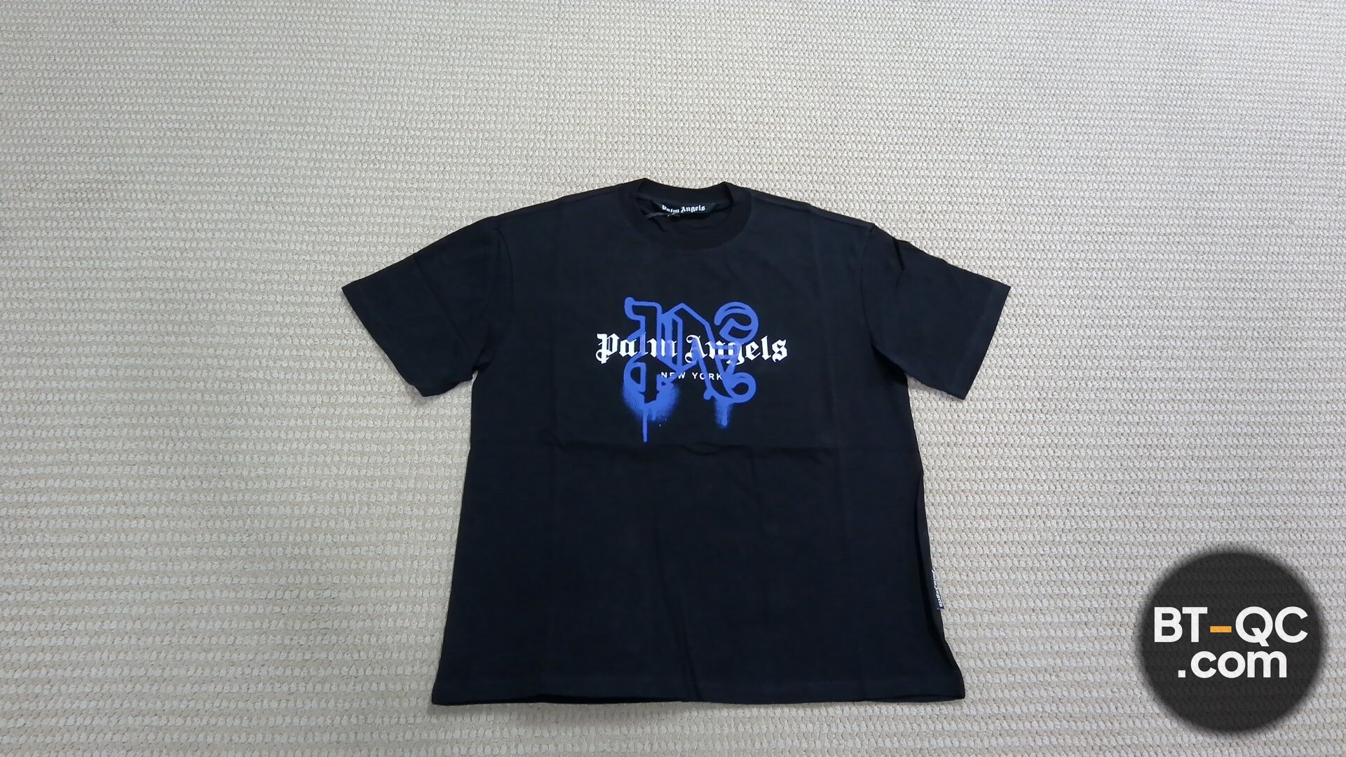 Palm Angels Spray Logo T-Shirt Black QC