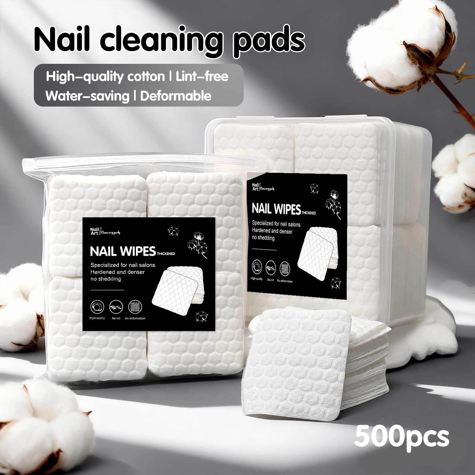 New Water-Saving Nail Cleaning Cotton Pads, Nail Art Tools Specifically Designed for Removing Nail Polish and Wiping Off Gel Polish Without Shedding Lint