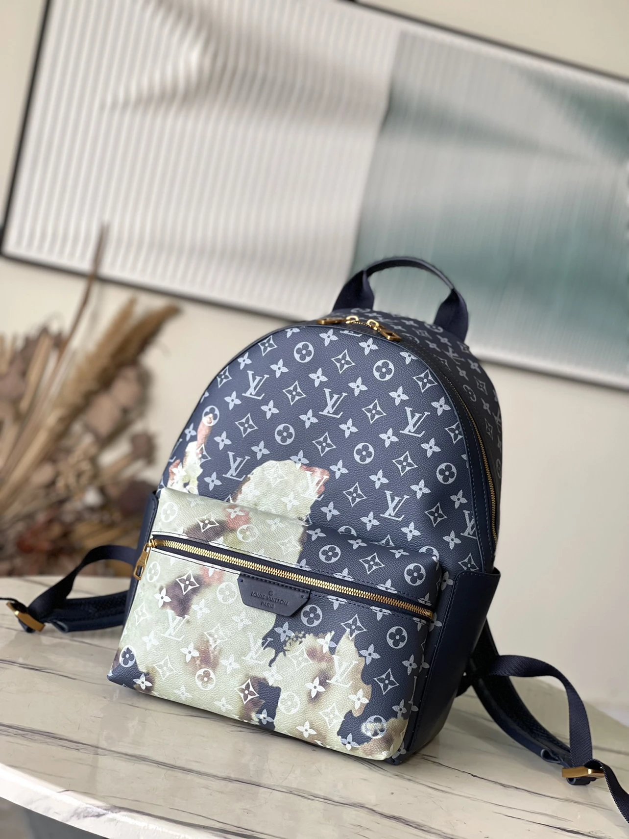 m46806 蓝色 双肩包 尺寸29-38-20cm Foto QC de WEIDIAN na Qualit.ly