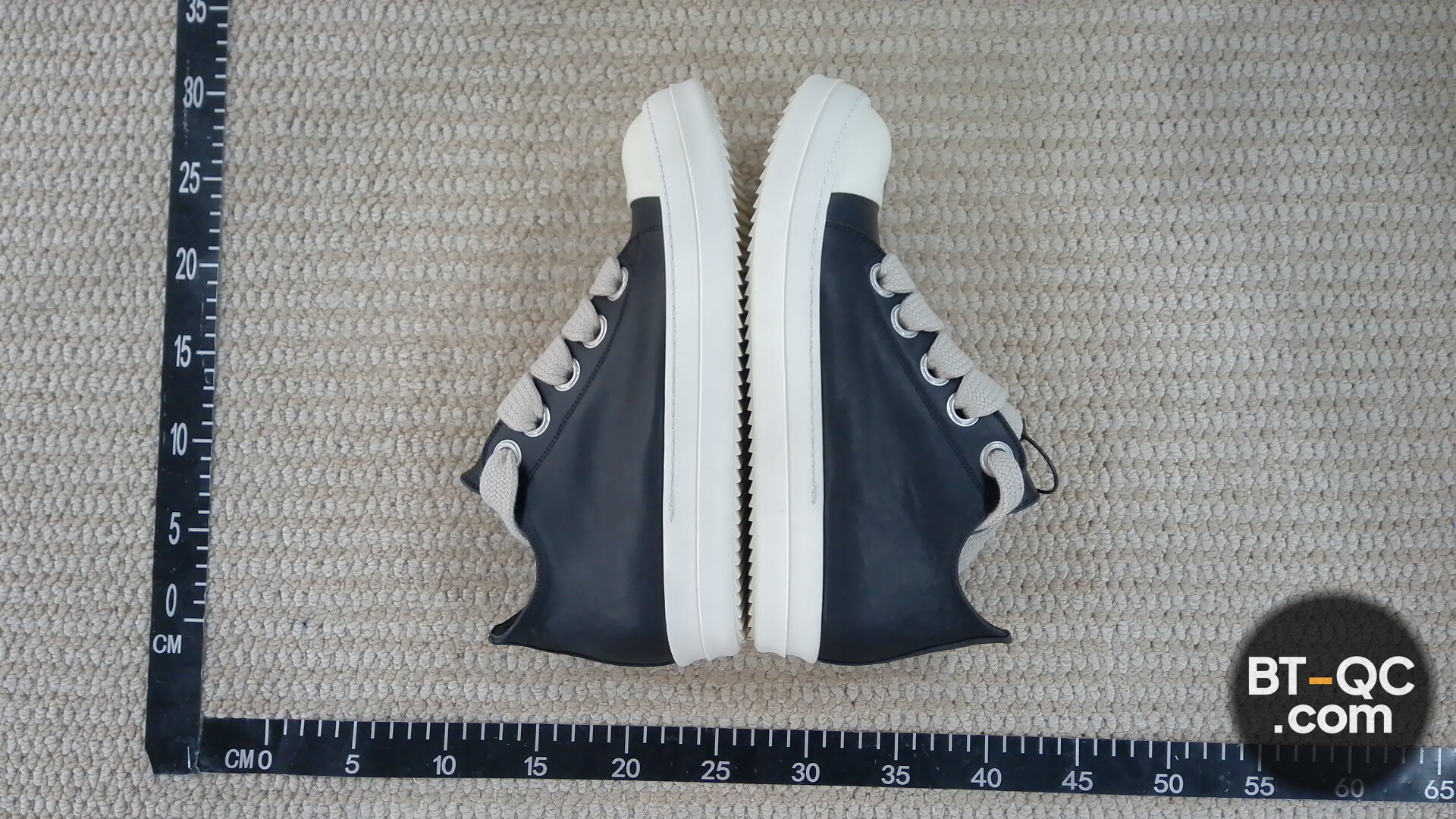 Rick Owens DU02B4802 DQ Low Sneas Black Milk Milk QC