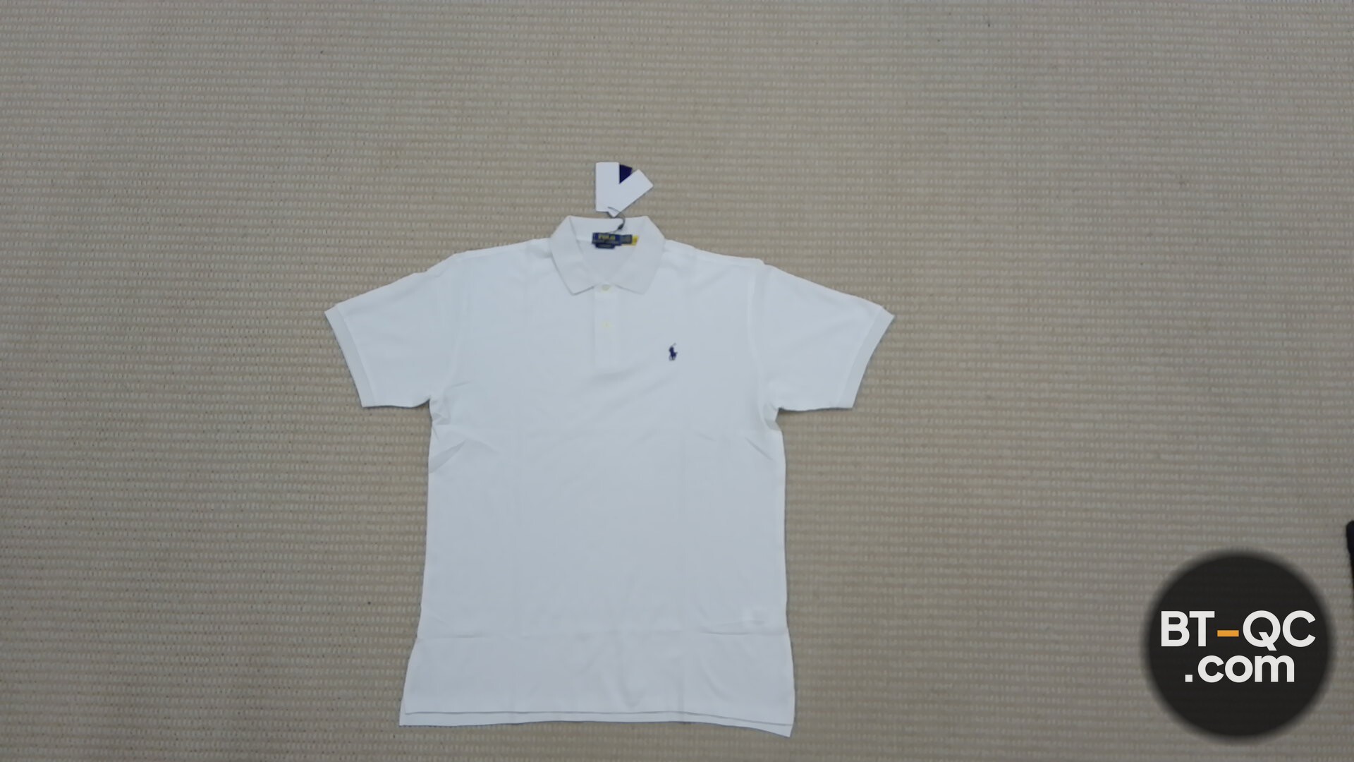 Ralph Lauren Custom Slim Fit Polo Shirt White QC