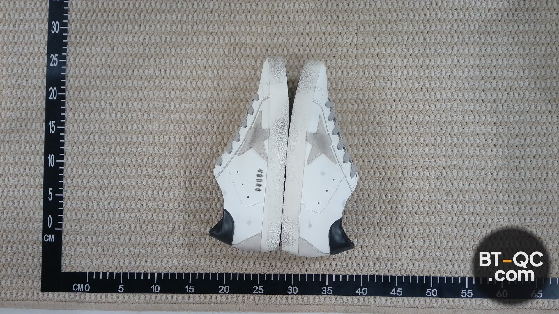 Golden Goose Superstar White Silver Metal QC