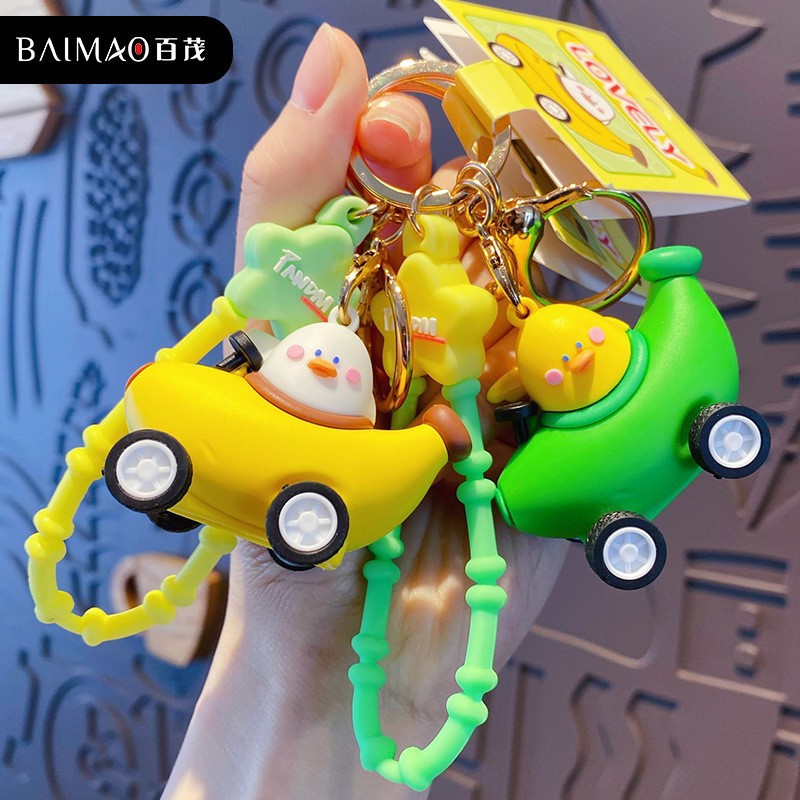 Cartoon Creative Car Keychain Popular Ip Popular Doll Keychain Student School Bag Pendant Accessories Wholesale