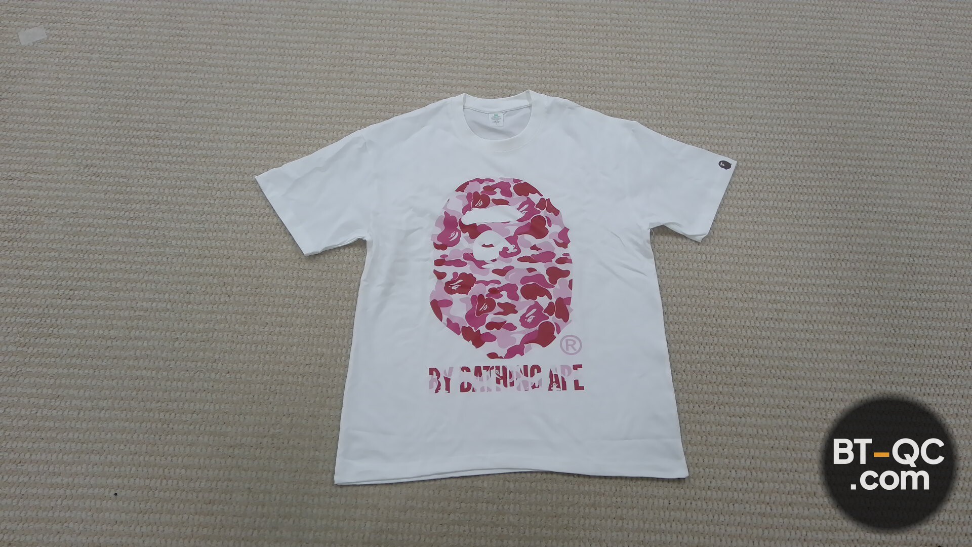 Bape Pink Camo Ape Head T-Shirt QC