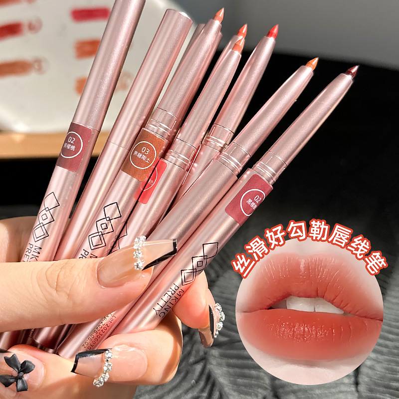 Mkingpretty Lipstick Lip Liner, Waterproof Lip Pencil, Precise Lip Shaping, Long-Lasting Color Blush