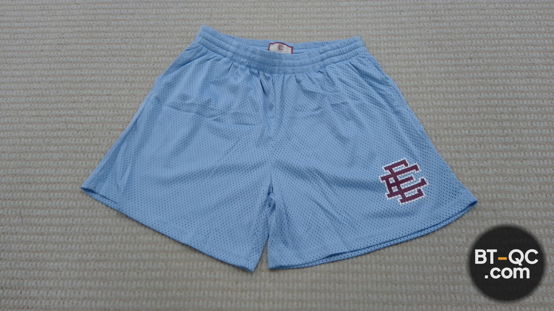 Eric Emanuel Light Blue Mesh Shorts QC