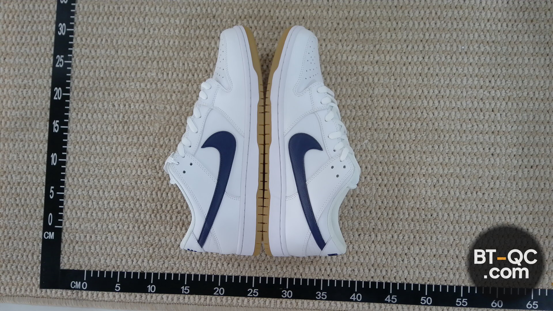 Nike SB Dunk Low White Navy Sneakers QC