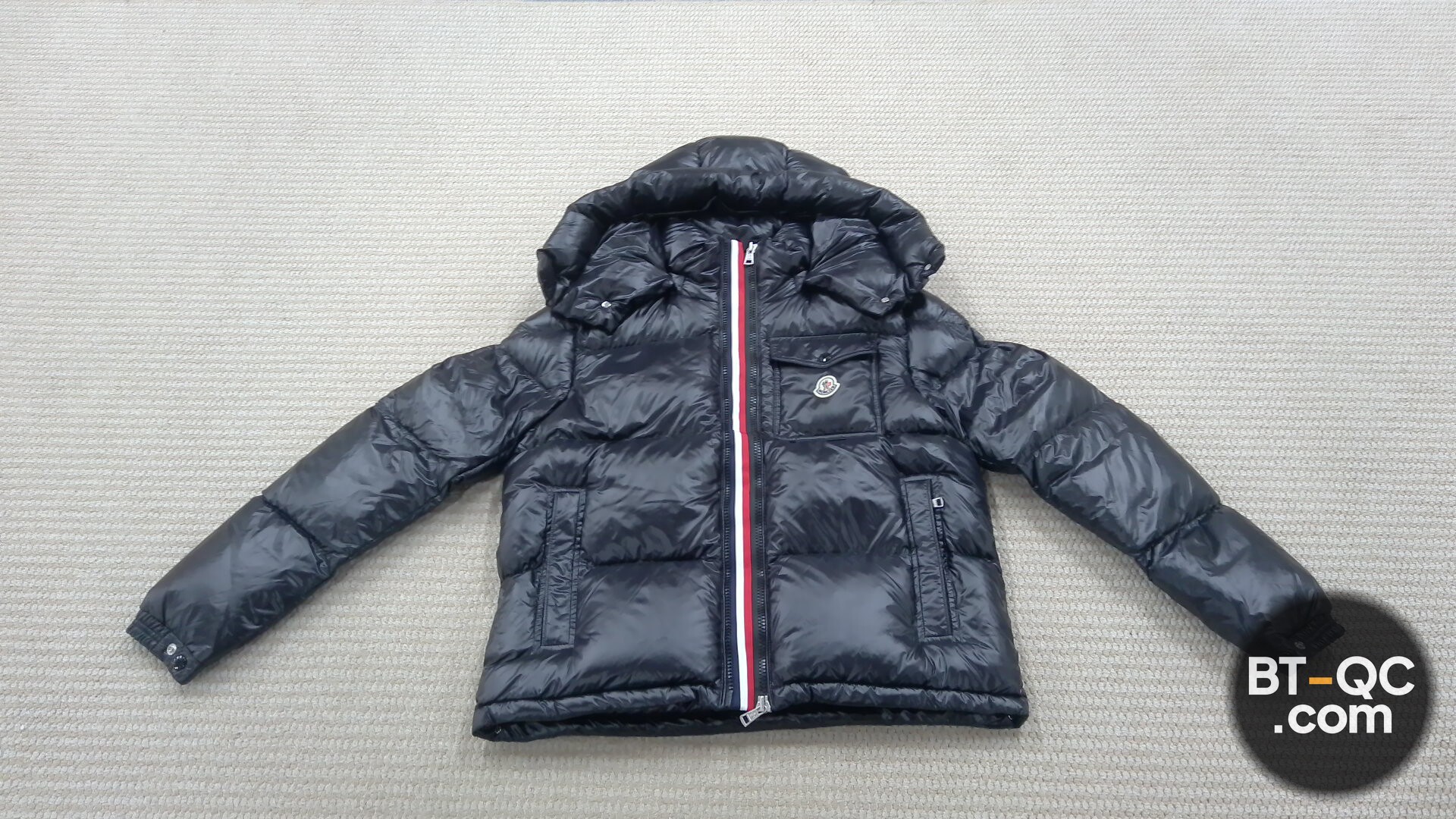 Moncler Black Down Jacket QC