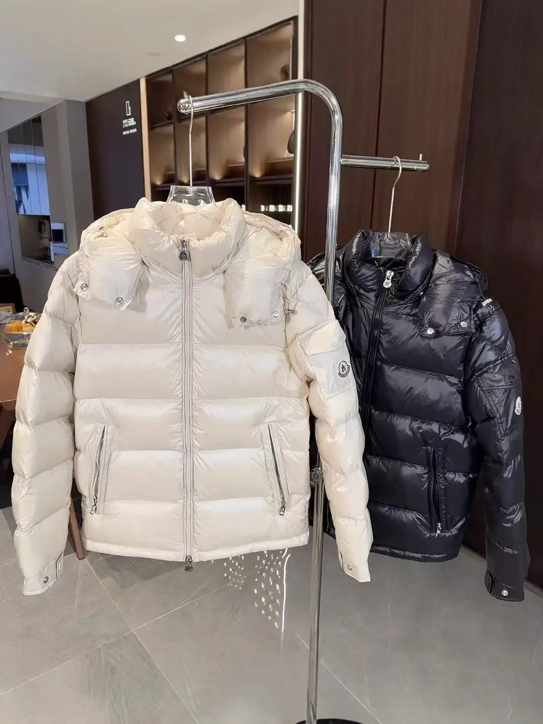 2025 New Mengjia Nfc Correct Version Winter down Cotton Jacket Men and Women Same Style Warm Hooded Jacket Cross-Border
