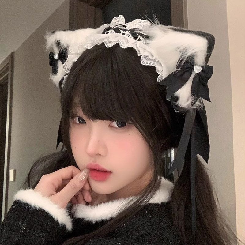 Second Dimension Lolita Hairband Hair Band Girl Cat Ear Hairpin cosplay Comic-Con Lolita Maid Headband