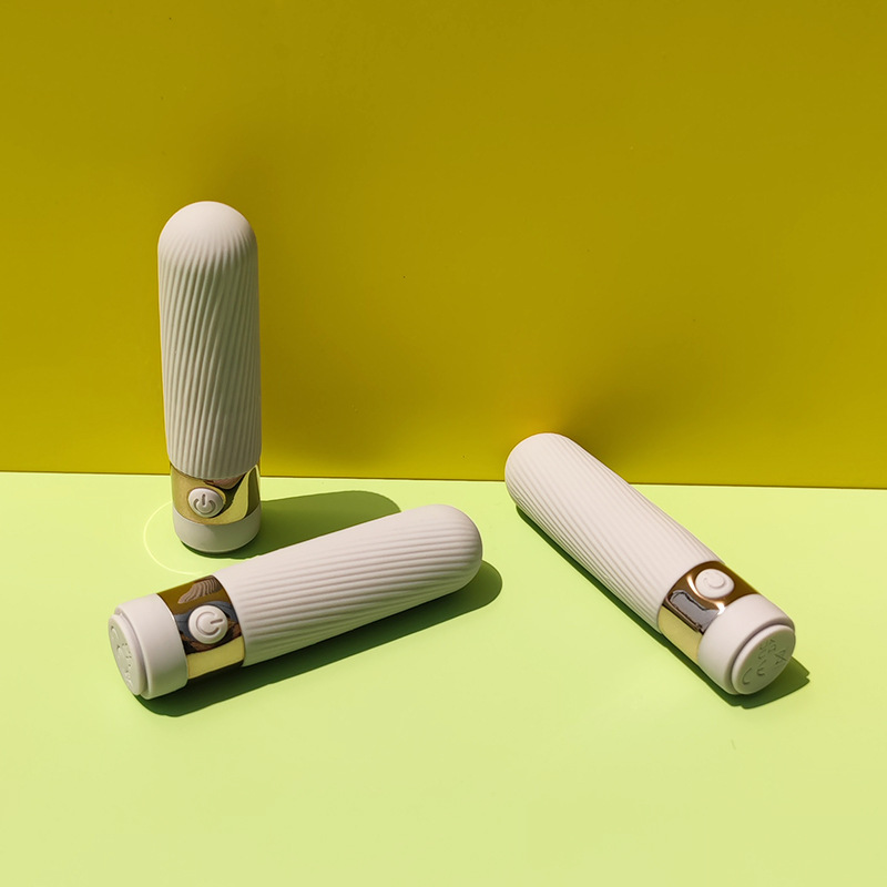 Striped Bullet Vibrator Strong Vibrating Women's Egg Jumping Sex Toy Bullet Vibrator Sex Toy