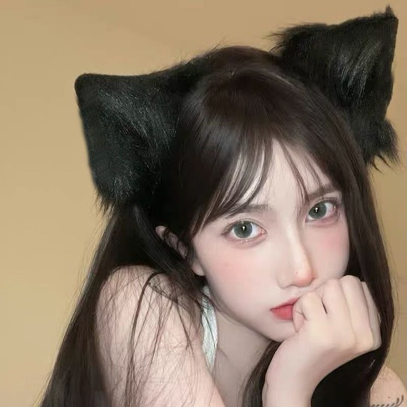 Cat Ear Hairpin Artificial Animal Ear Fox Ear Cat Headdress Lolita Hair Hoop Two-Dimensional Cosplay Hair Accessories