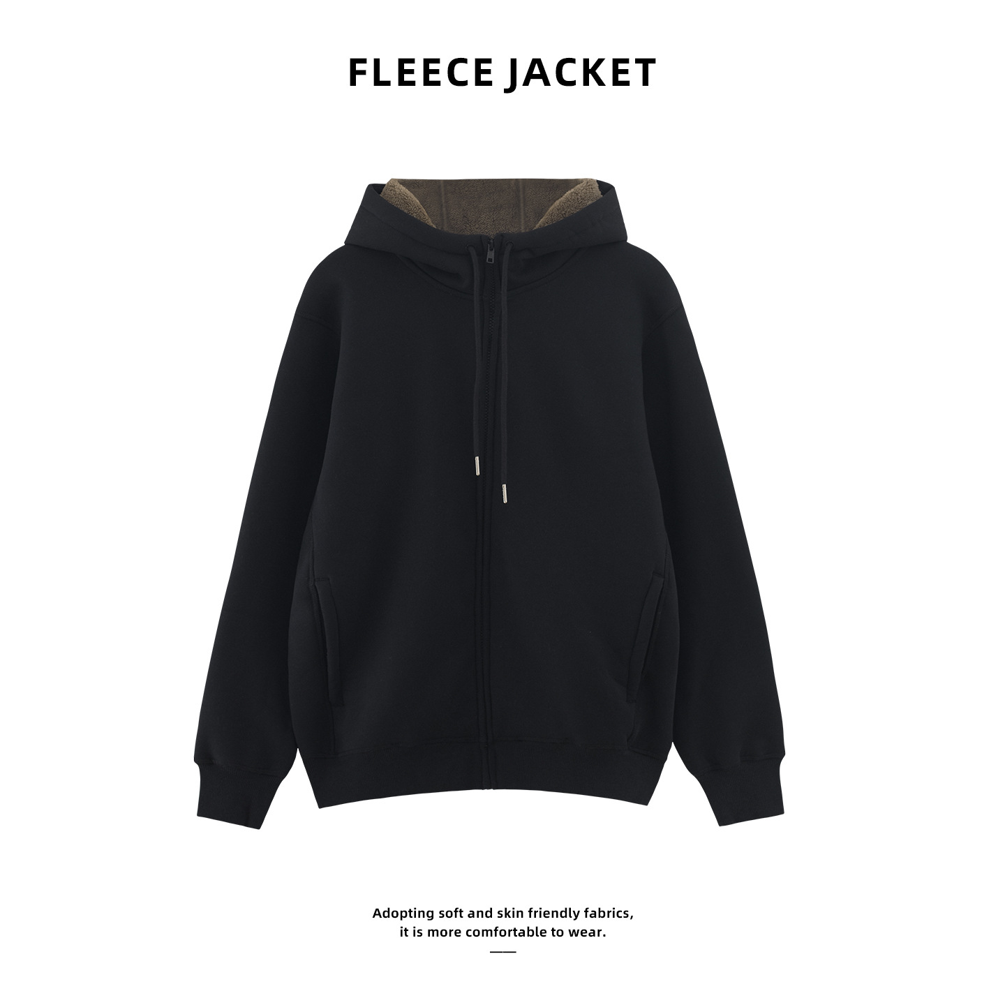 Imitation lamb cashmere coat cold-proof cashmere warm fleece-lined thickened zipper hooded winter plus size cotton-padded jacket jacket source wholesale