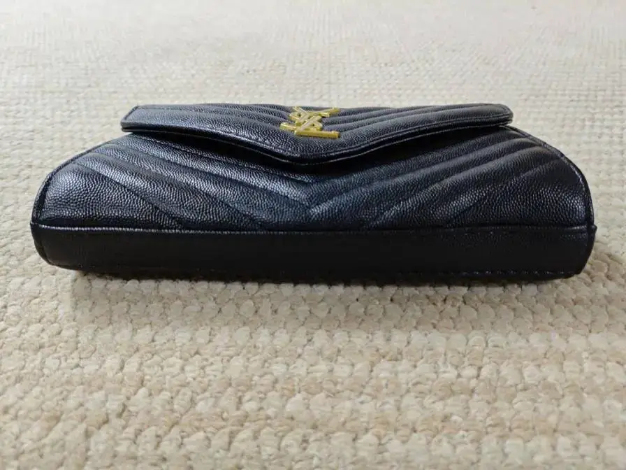 Saint Laurent Envelope Bag Black