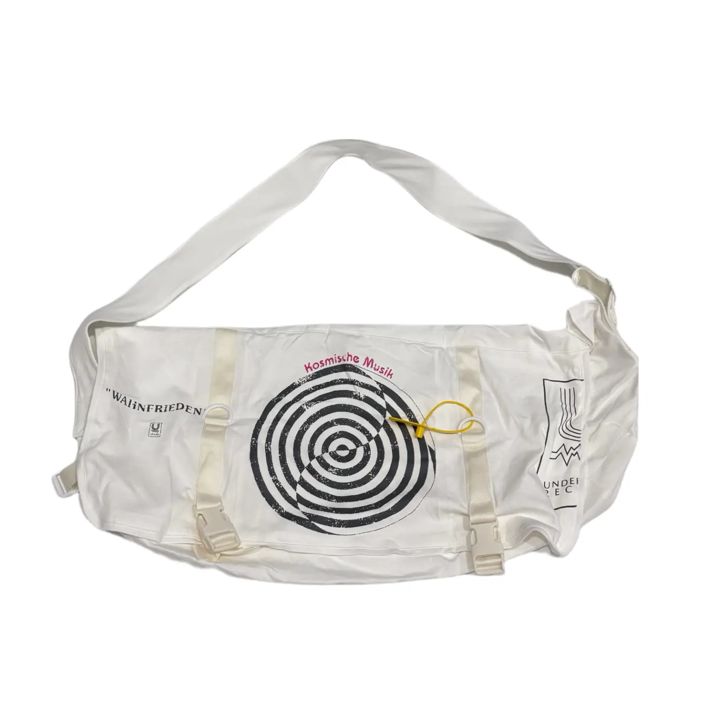 Undercover 06SS T-period white whirlpool bag printed shoulder bag crossbody bag