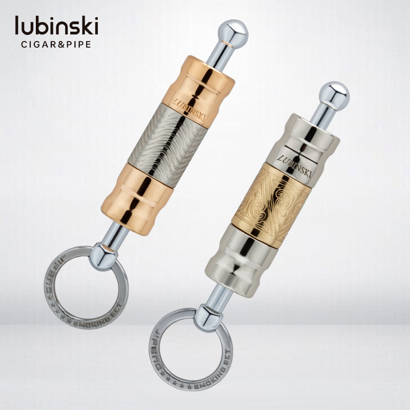 LUBINSKI LUBINSKI cigar hole opener portable metal plating engraving stainless steel drilling hole opener