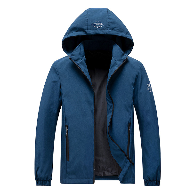 Cross-Border Popular New Jacket Men's Spring and Autumn Thin Casual Outer Suit Hooded Detachable Sports Clothes Trend