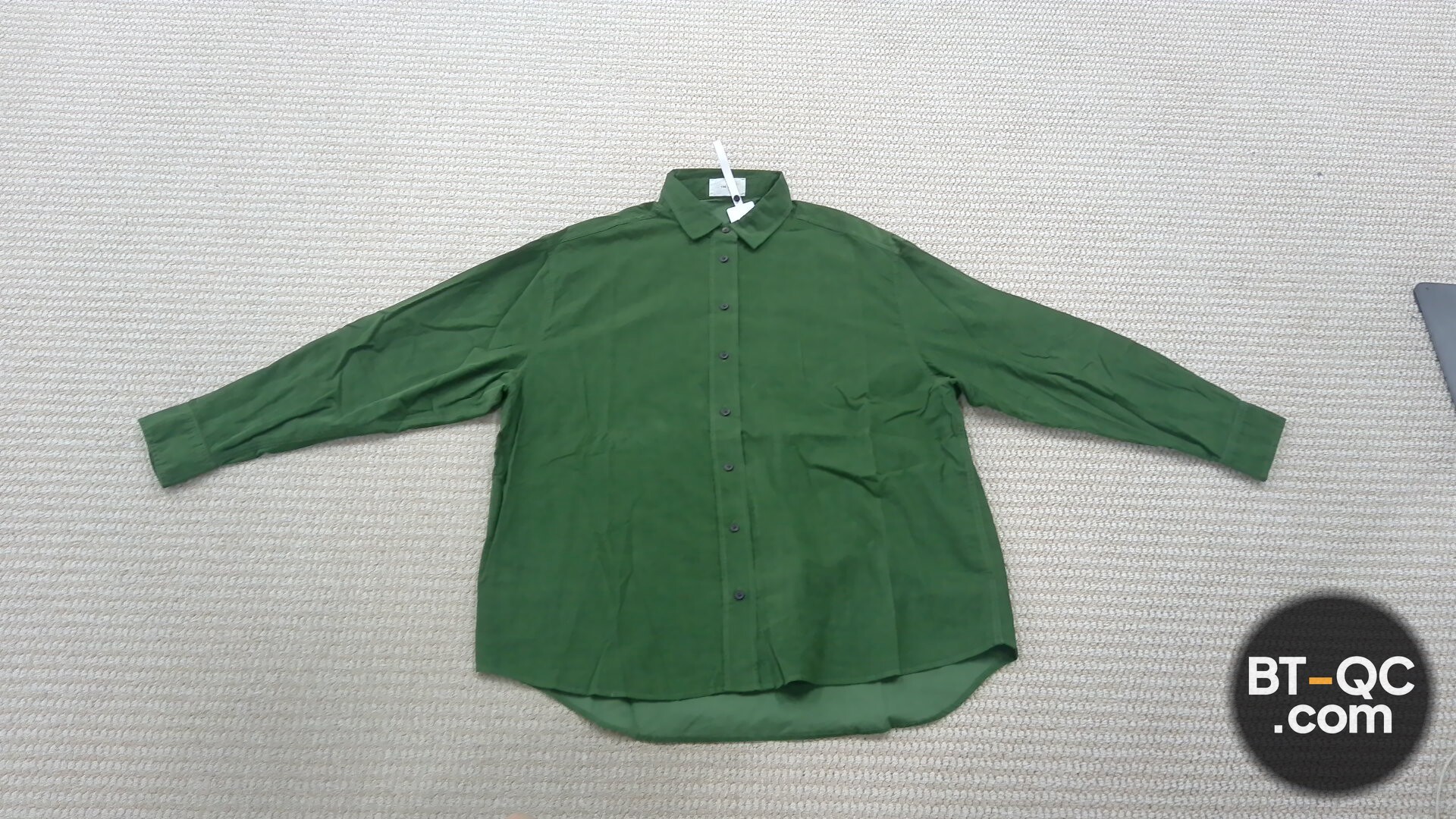 The Row Green Cotton Blouse QC