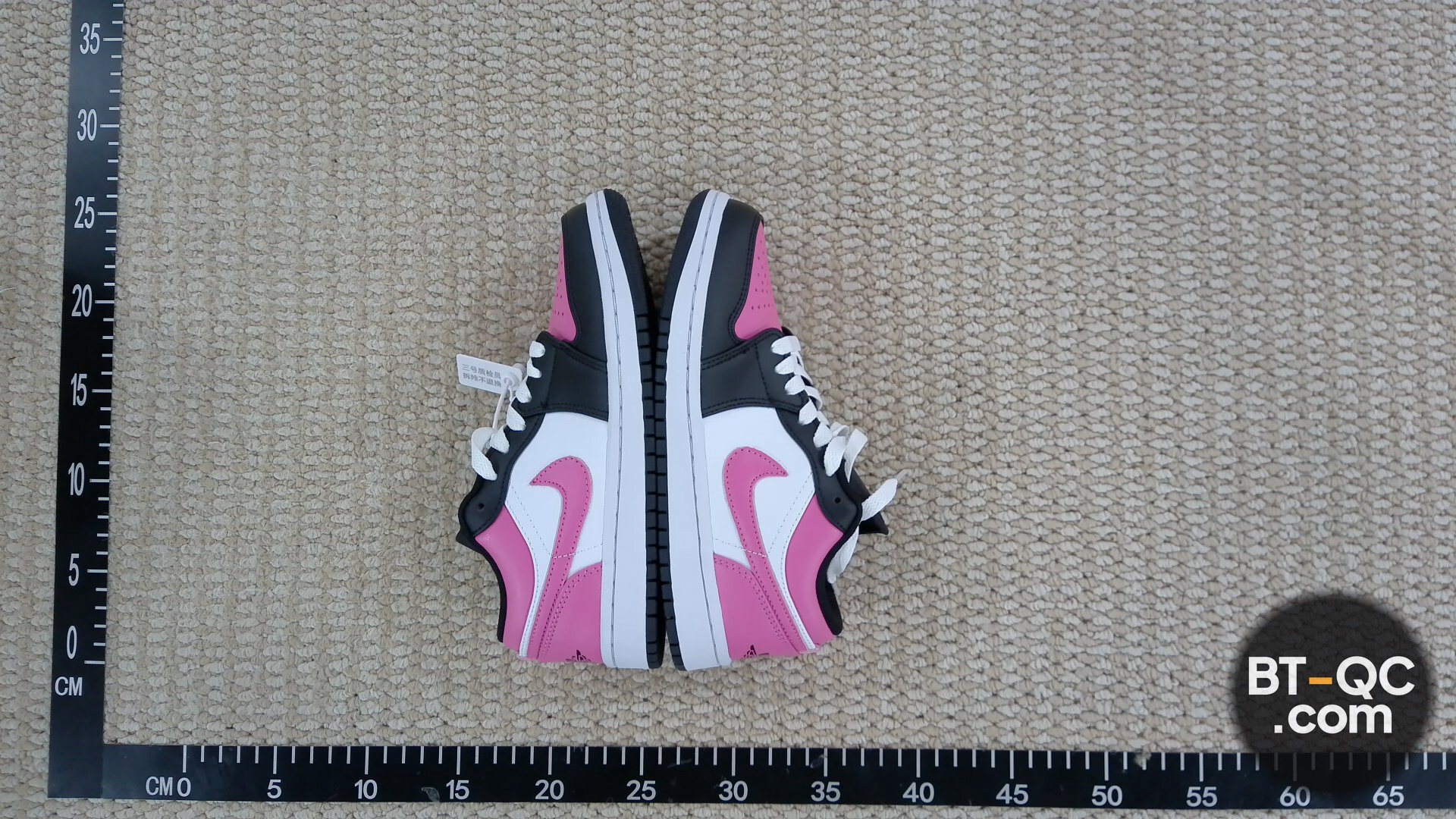 Nike Air Jordan 1 Low Pink Black White Sneakers QC