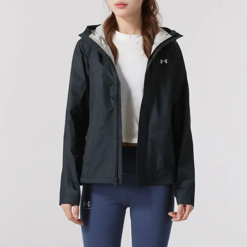 Under Armor Official Outwear Women's 2025 Spring New arrival Casual Sportswear Running Windproof Woven Hooded jacket