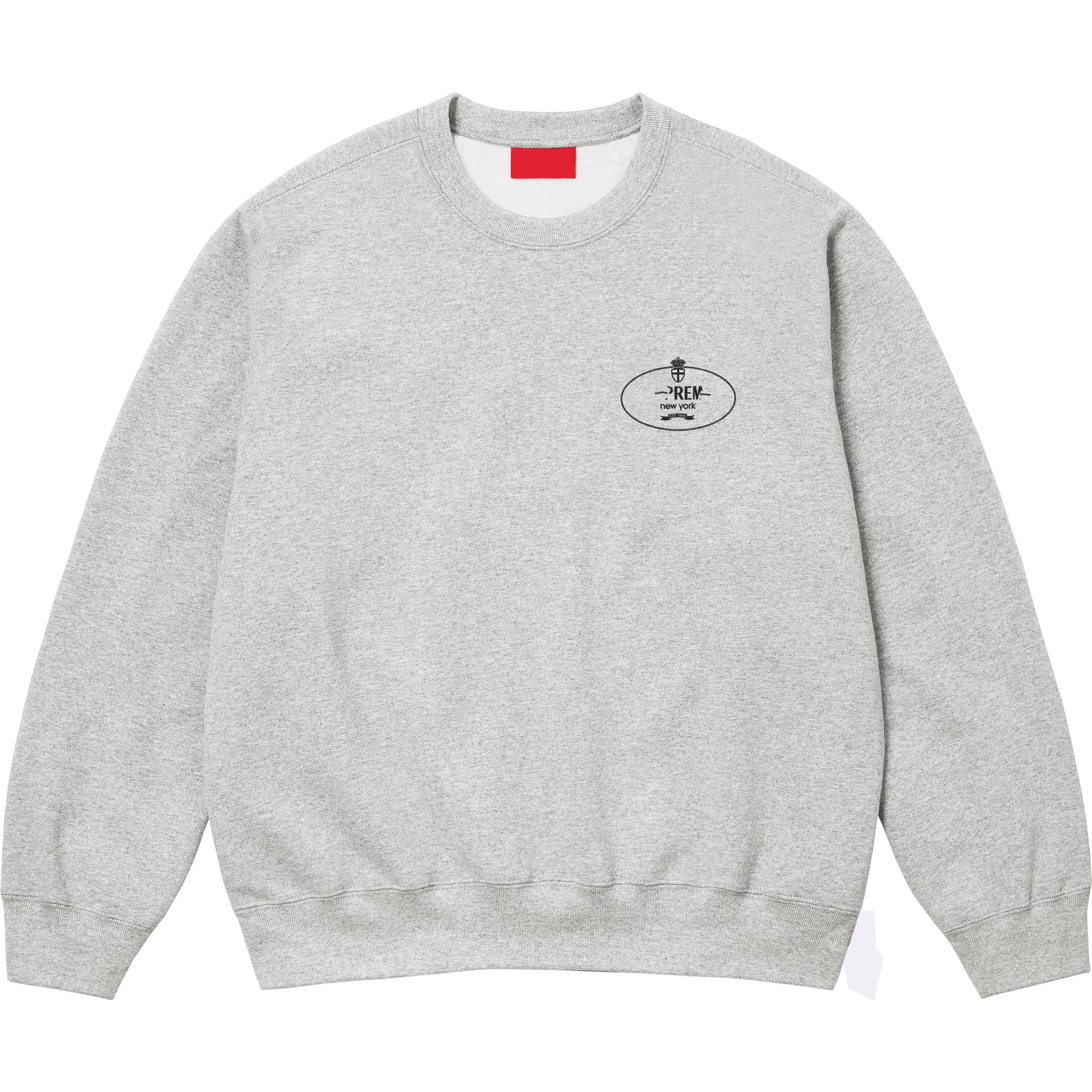 24FW Crest Crewneck Crown Printed Logo Round Neck Hoodie for Men and Women Couple's Coat