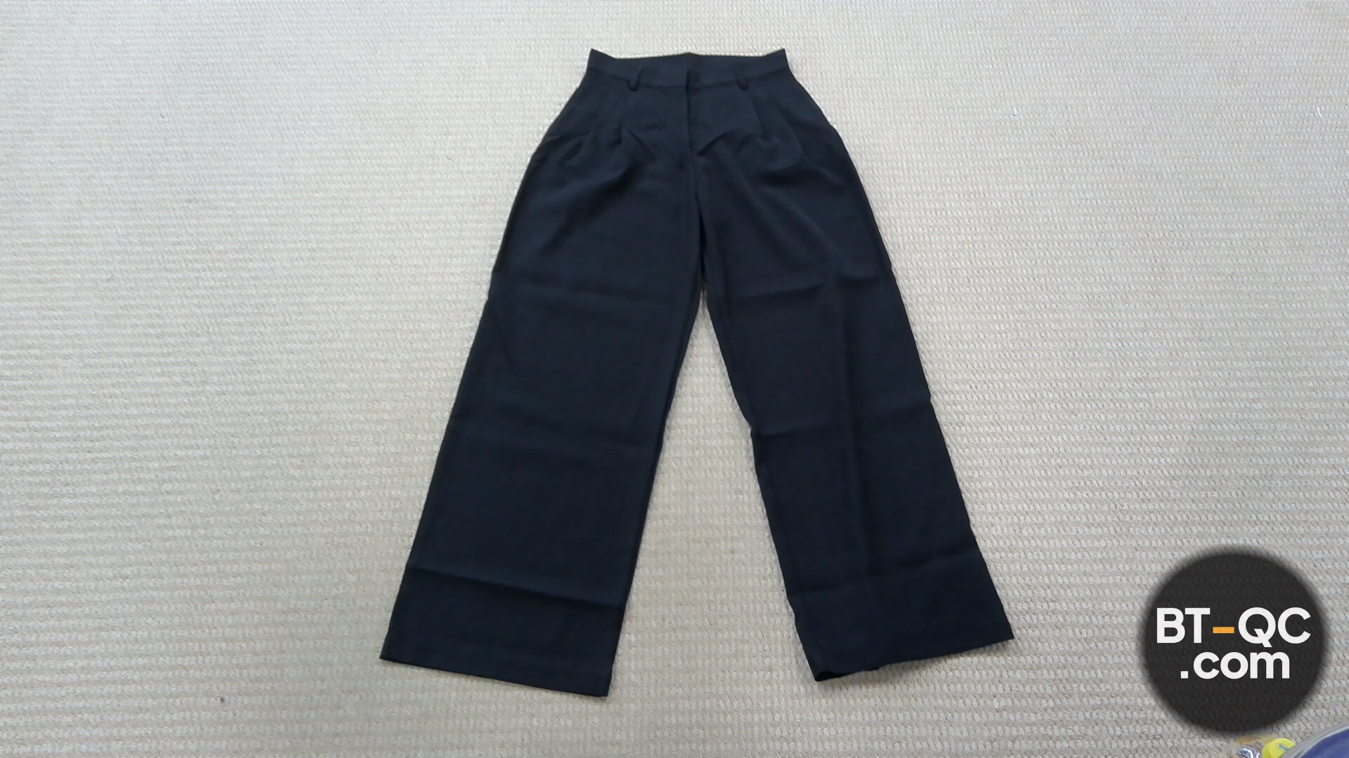 ZARA Black Wide Leg Trousers XS QC
