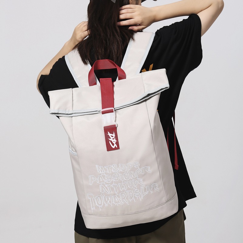 Trendy Brand Workwear Style Backpack, American Vintage Style Backpack, Fashionable Student School Bag, Large Capacity Computer Bag Backpack