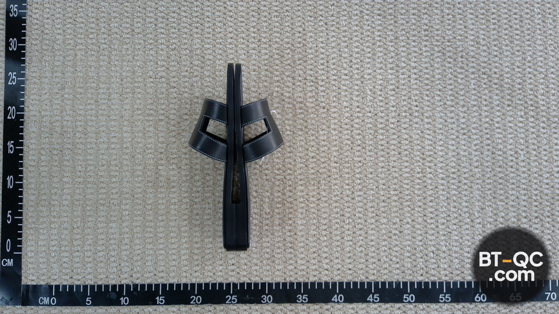 Hermes Oran Sandals Black QC