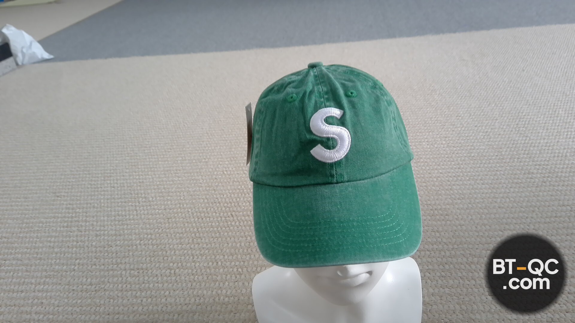 Supreme S Logo Cap Green QC