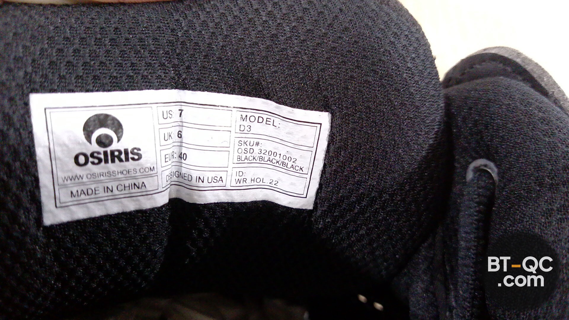 Osiris D3 Black Black Black Sneakers — QC-foto 3