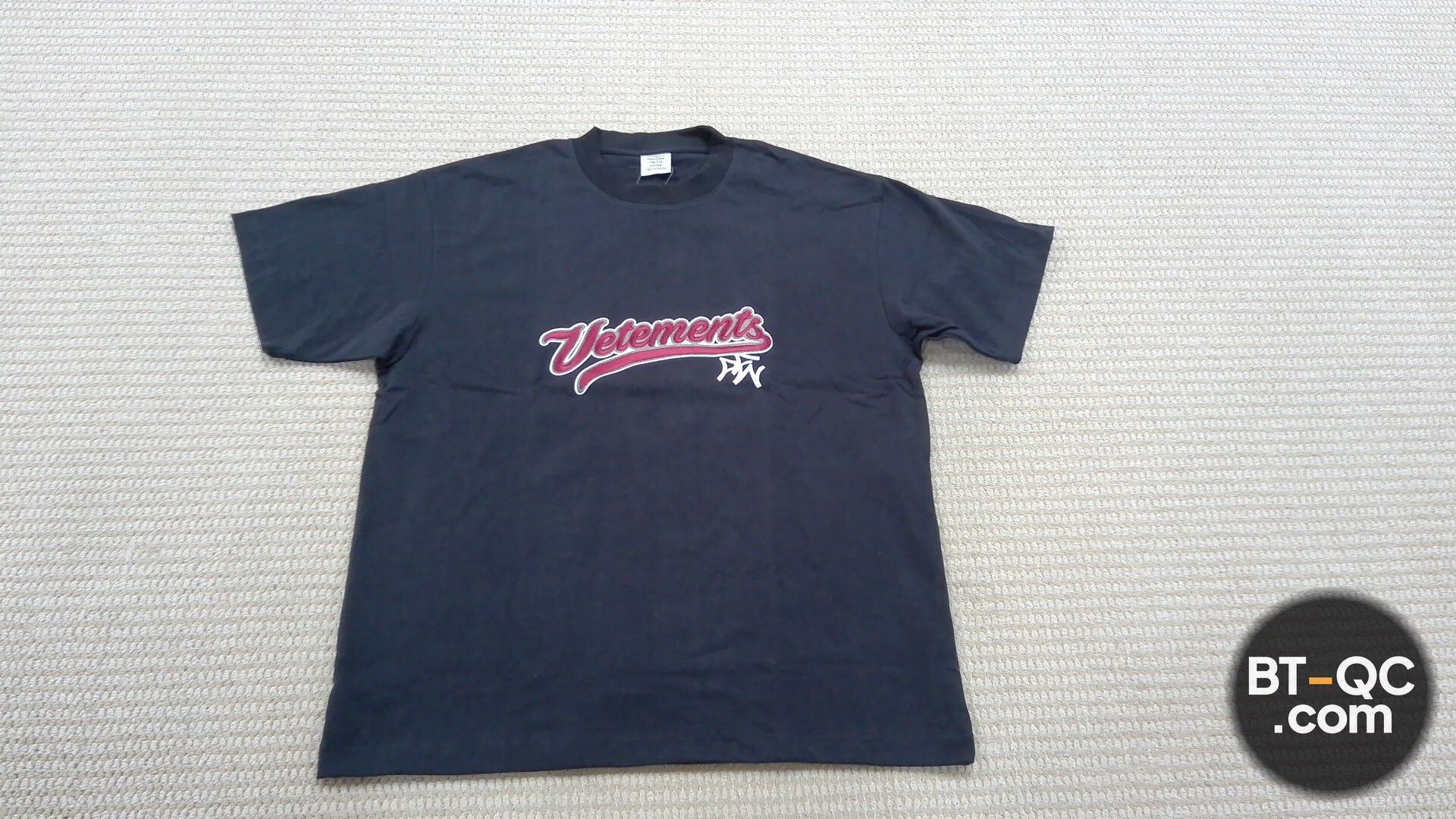 Kjia Made in Stock Vtm 2018 Bro Tee Heavyweight High Gramage Short Sleeve with Needlework Embroidery QC