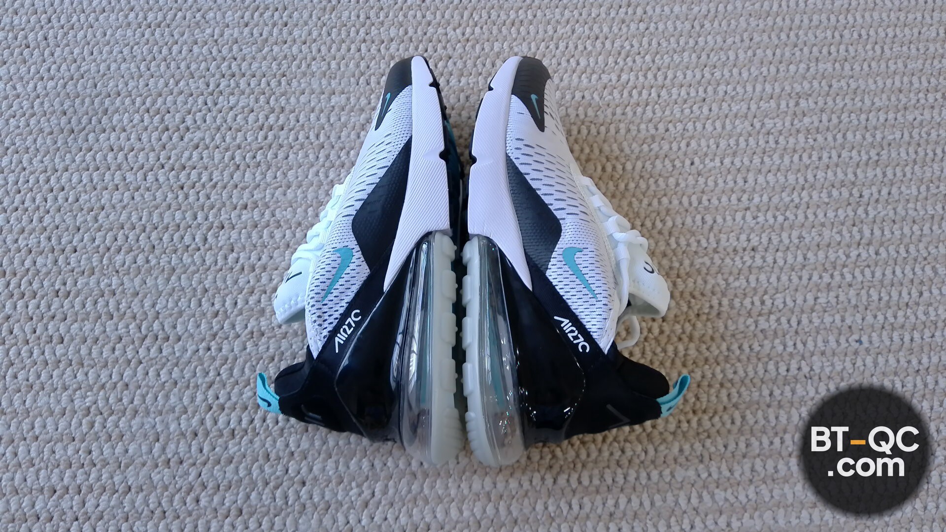 Nike Air Max 270 White Black Teal QC