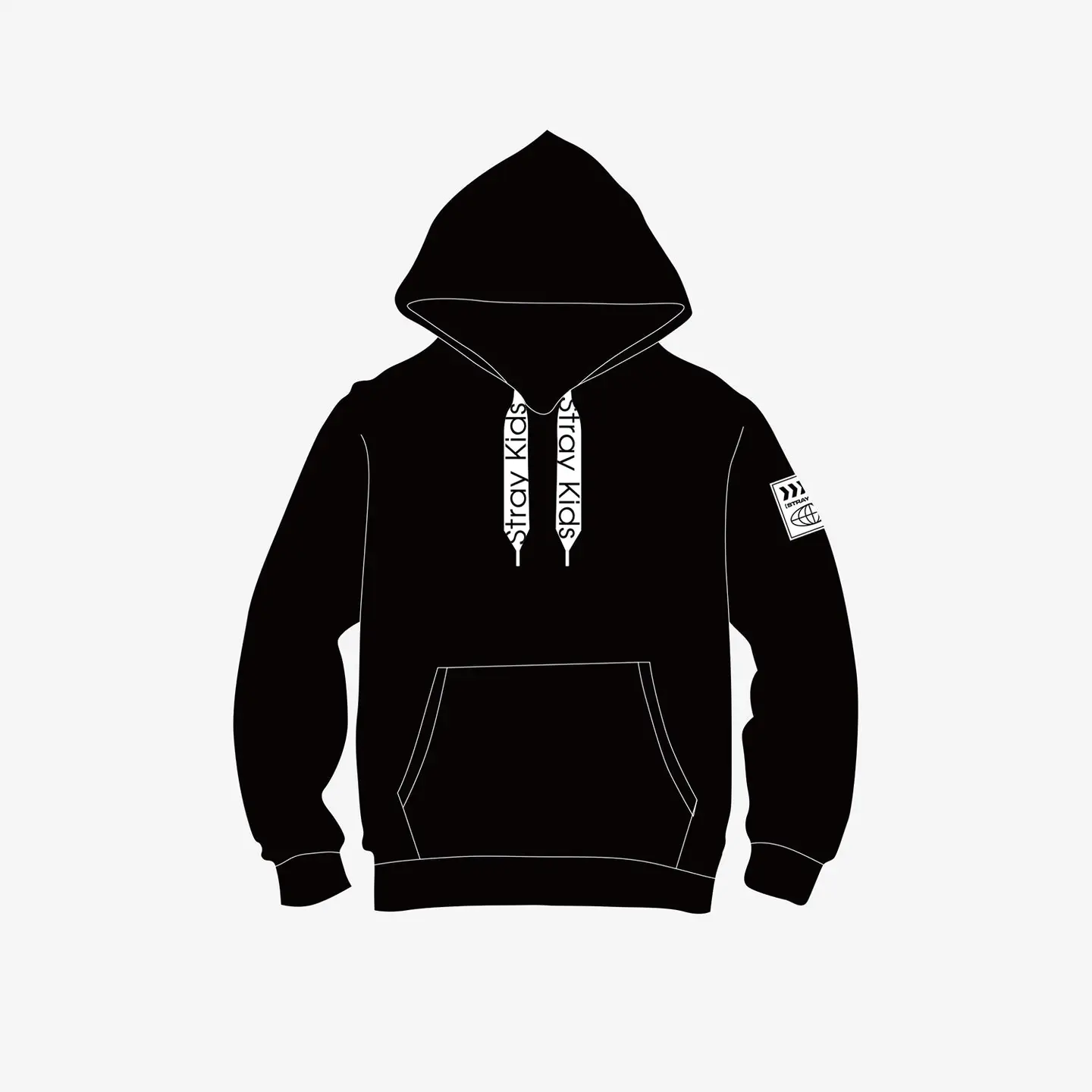 Korean Group Stray Kids Official Concert Peripheral Social Path First Single Commemoration Sweatshirt