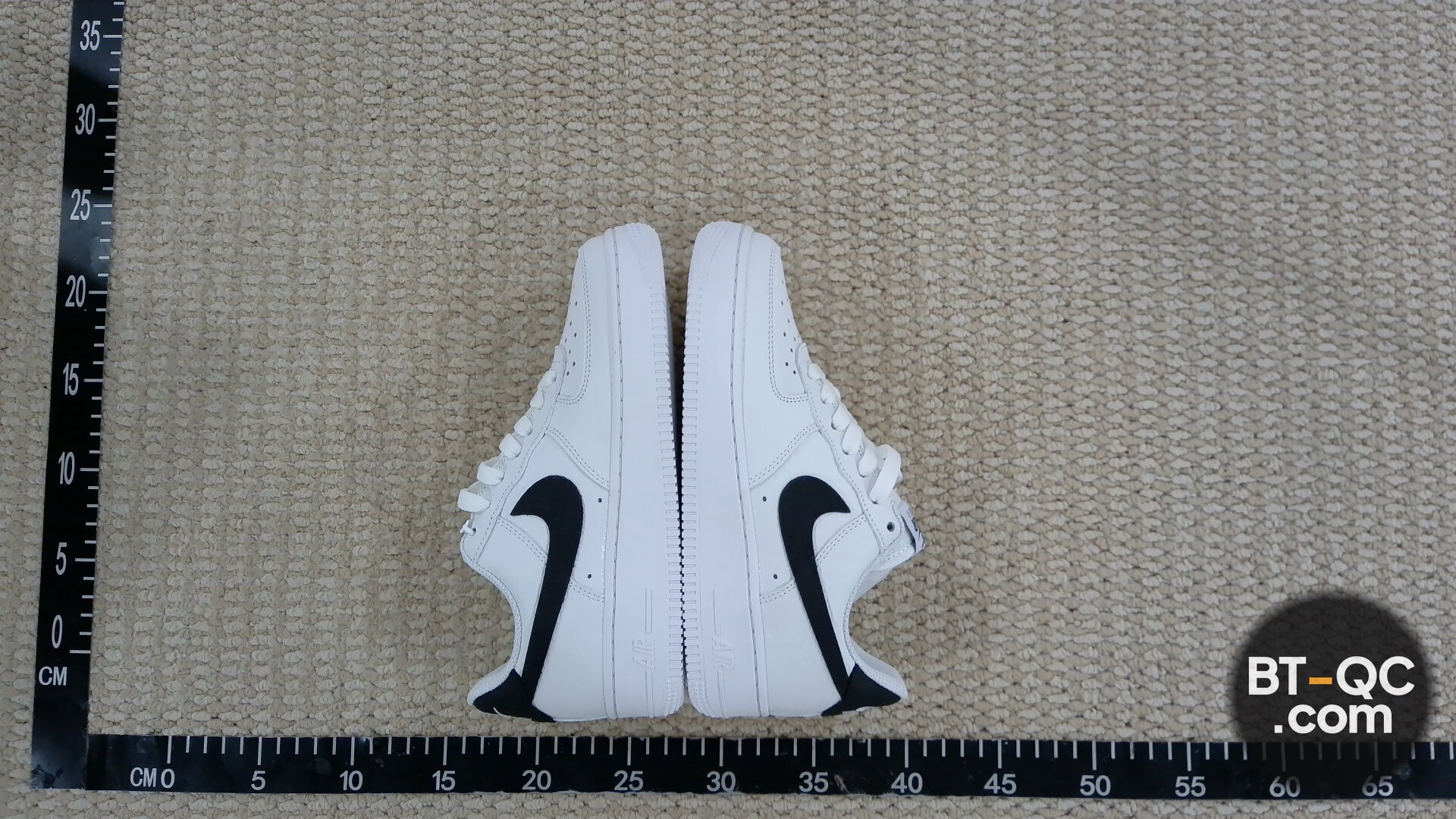 Nike Air Force 1 White Black Sneakers QC