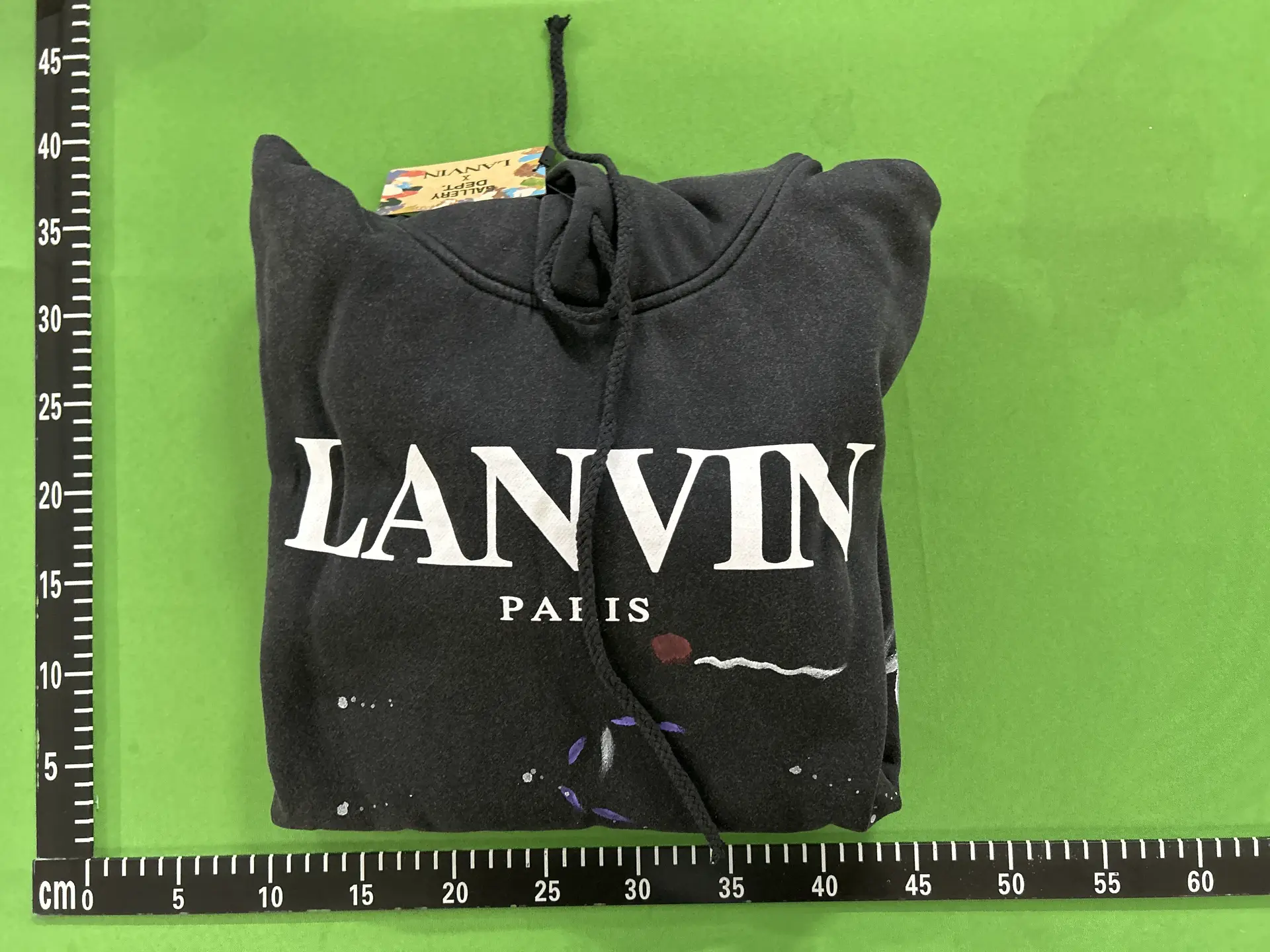 Lanvin Paris Graffiti Print Hoodie