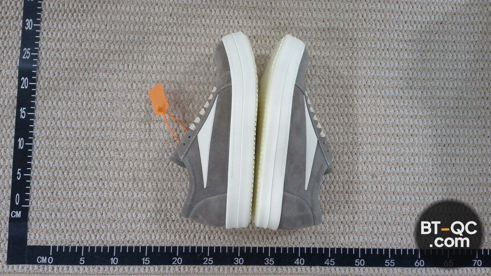 Rick Owens DRKSHDW Low Top Sneakers Grey QC