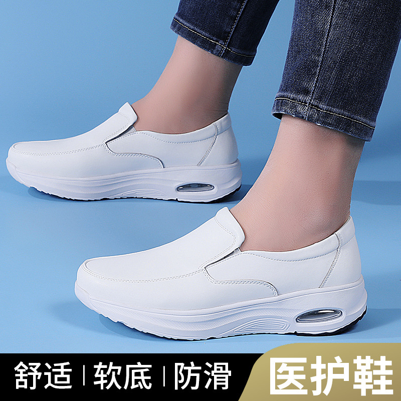 Ready Stock Nurse Shoes, Summer Air-Cushioned Soft Soles, Breathable, Non-Slip, Comfortable for the Feet, Doctor Work Shoes, Large Sizes, Cross-Border Wholesale Dropshipping