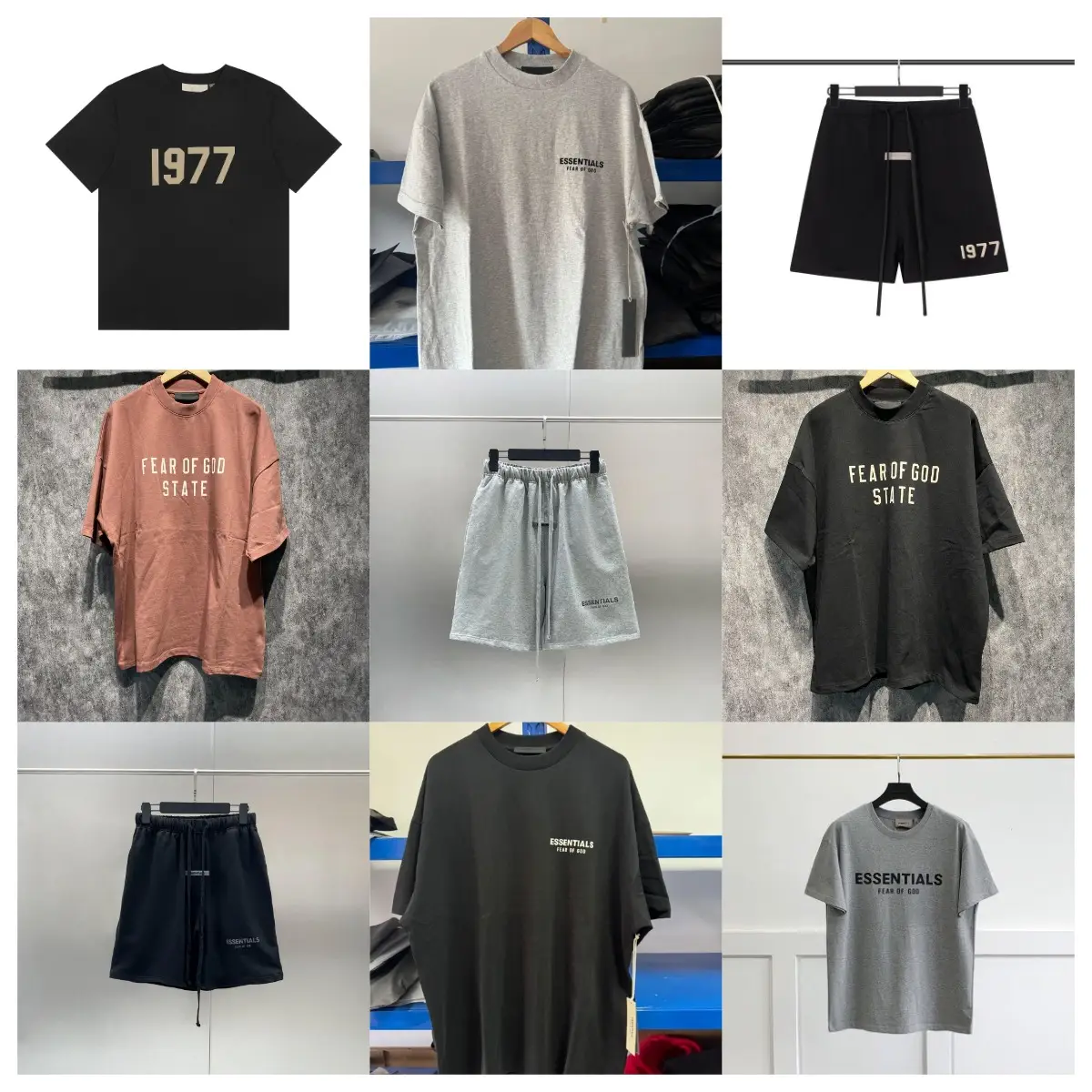 【A1】Ess家 t-shirt-shorts 春夏重磅单品 高品质