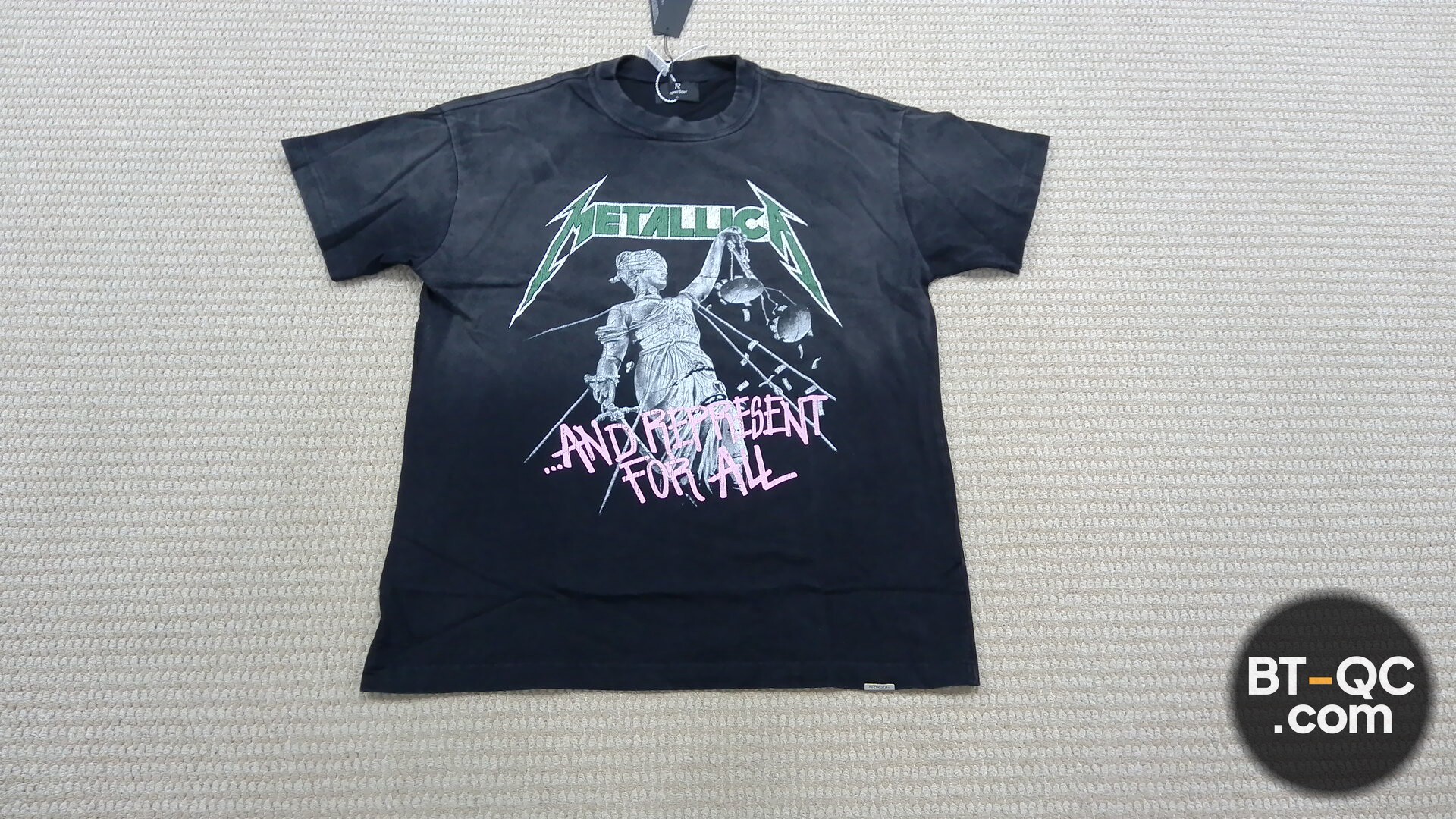 Represent Metallica And Justice For All T-Shirt QC